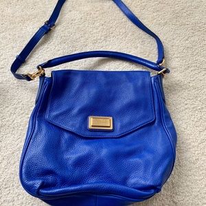 Marc by Marc Jacobs Blue Leather Crossbody Handbag